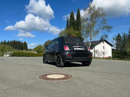 Fiat 500/ 500C Endschalldämpfer - 2x80 Typ 25