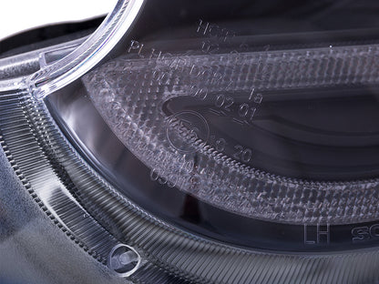 Halogen Scheinwerfer Set LED Standlicht Mini Cooper (R55, R56) Bj. 06-12  schwarz