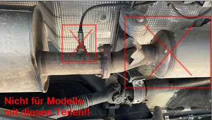 Ford Ranger 4x4 - Doppelkabine + Wildtrak Endschalldämpfer Sidepipe, Ausgang an der rechten Fahrzeugseite hinter dem Hinte...