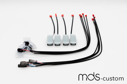 Audi A6 C8 Ambientebeleuchtung Nachrüstsatz | 30 Farben, Steuerung über MMI