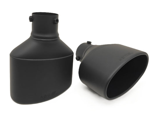 GRAIL Endrohrset | Schwarz | oval | passend für Audi RS3 (8V)
