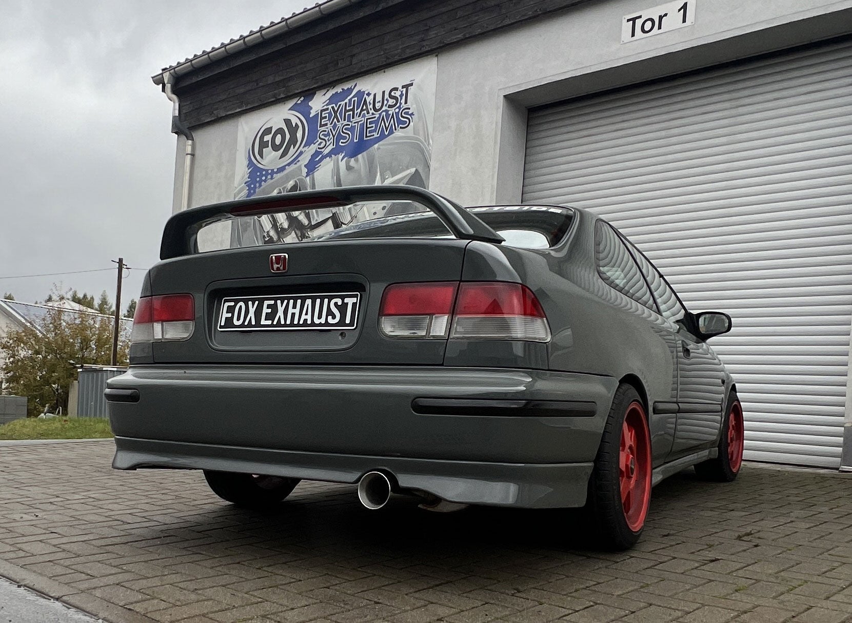 Honda Civic VI Coupe Typ EJ Endschalldämpfer einflutig - 1x100 Typ 24