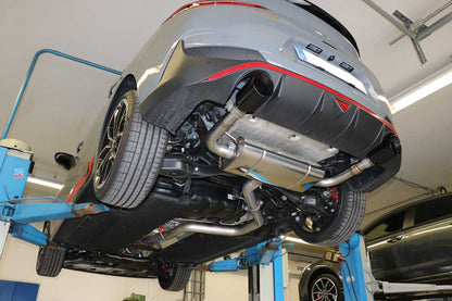 Hyundai i30N Performance Fastback - SCHWARZ Endschalldämpfer quer Ausgang rechts/links mit Abgasklappe - 1x114 Typ 25 rech...