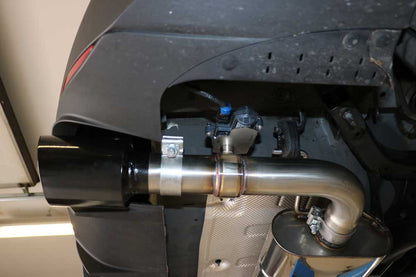 Hyundai i30N Performance Fastback - SCHWARZ Endschalldämpfer quer Ausgang rechts/links mit Abgasklappe - 1x114 Typ 25 rech...