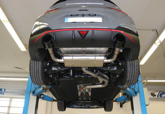 Hyundai i30N Performance Fastback - SCHWARZ Endschalldämpfer quer Ausgang rechts/links mit Abgasklappe - 1x114 Typ 25 rech...
