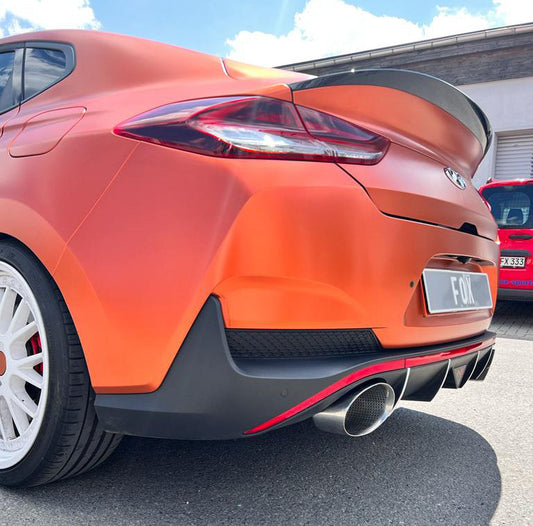 Hyundai i30N Fastback Facelift Endrohre passend auf den originalen Endschalldämpfer - 160x130 Typ 38 rechts/links