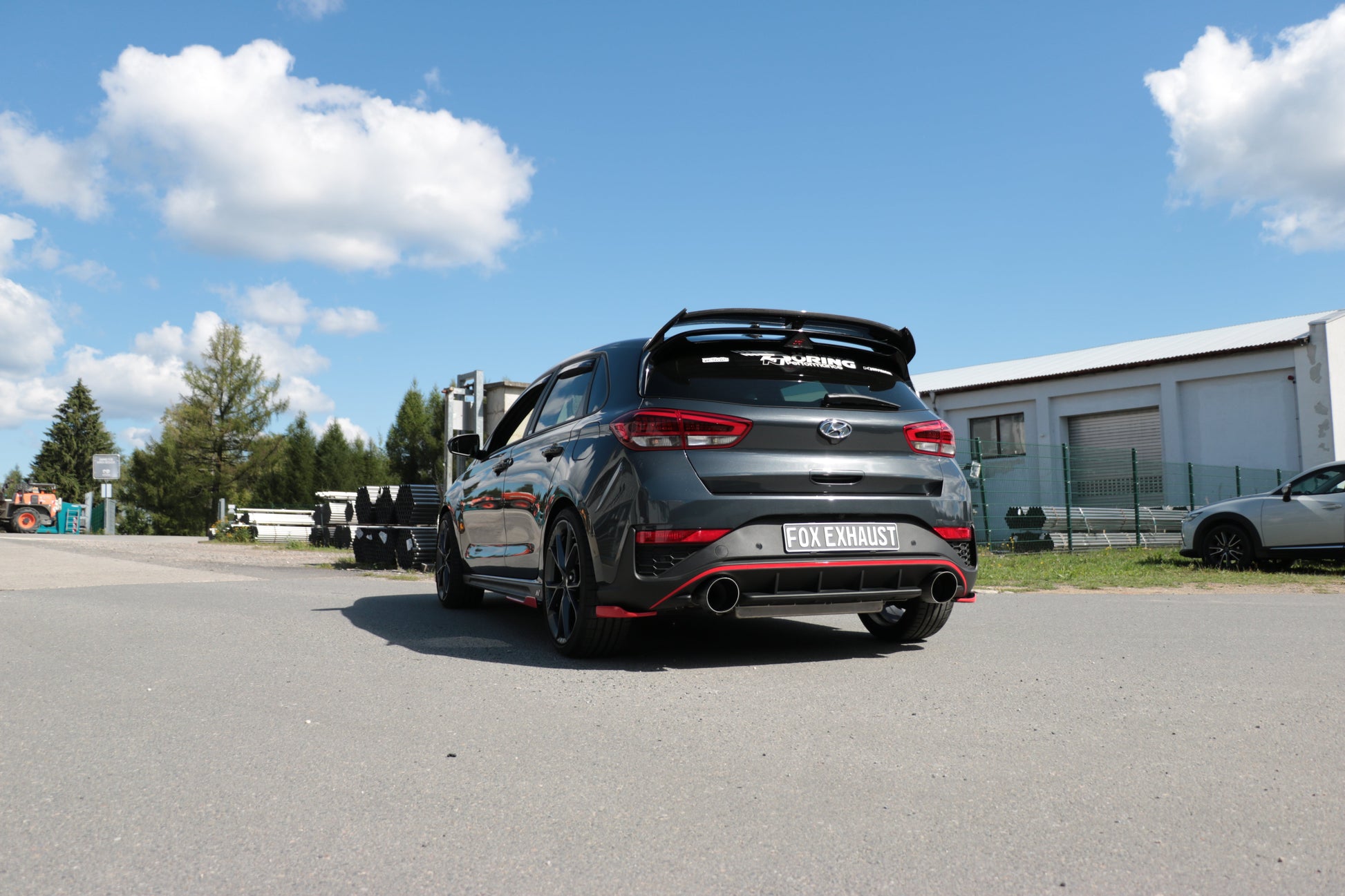 Hyundai i30N Facelift Endrohre passend auf den originalen Endschalldämpfer - 1x130 Typ 14 rechts/links