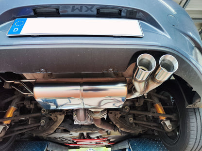 Mazda MX5 - ND Endschalldämpfer quer Ausgang rechts - 2x70 Typ 25 NICHT versetzt