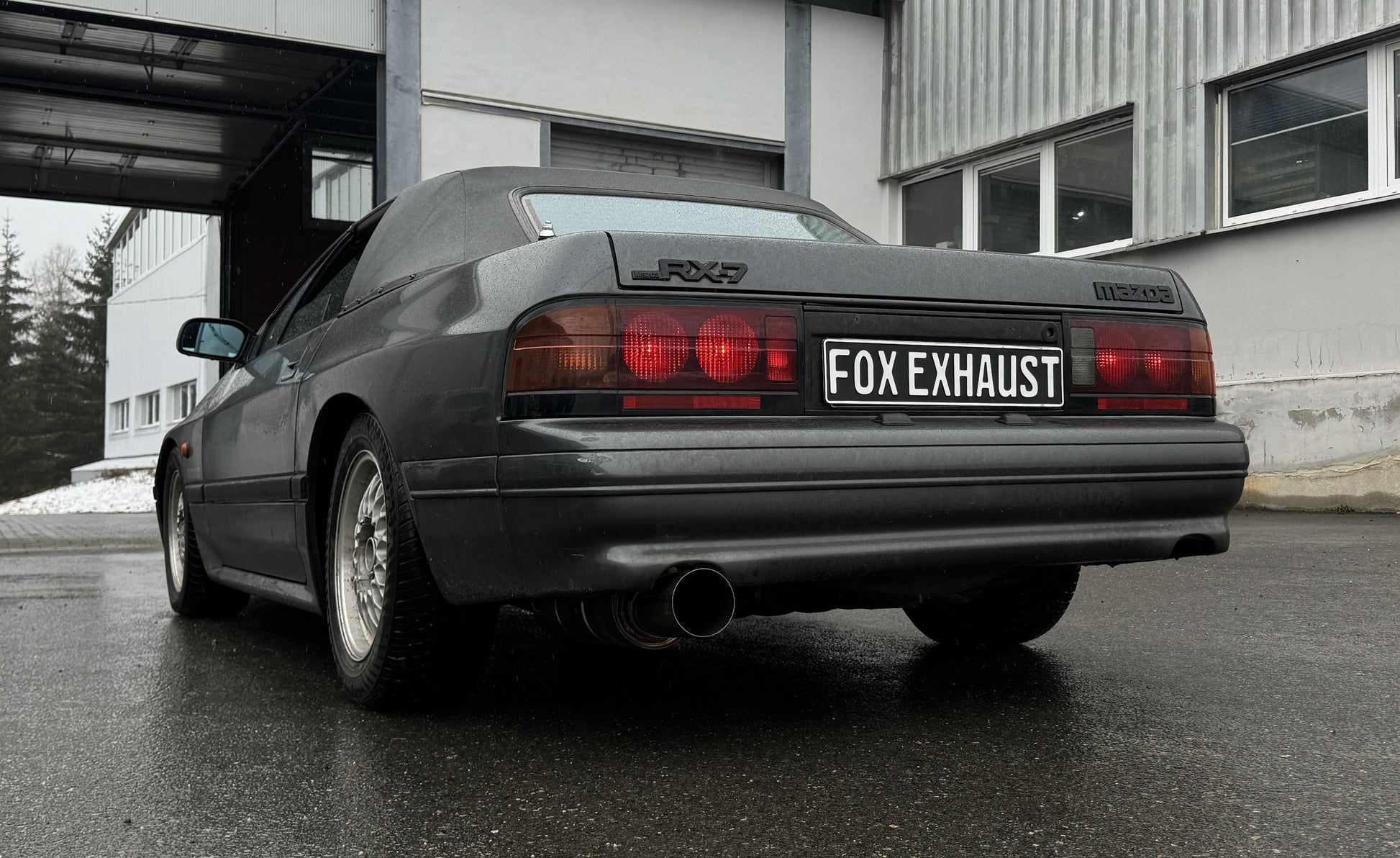 Mazda RX7 - FC Endschalldämpfer links JDM Style - 1x114 Typ 10 rechts/links colouriert (bunter Rand)