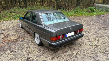 Mercedes 190 W201 Endschalldämpfer und Vorschalldämpfer - 2x76 Typ 25