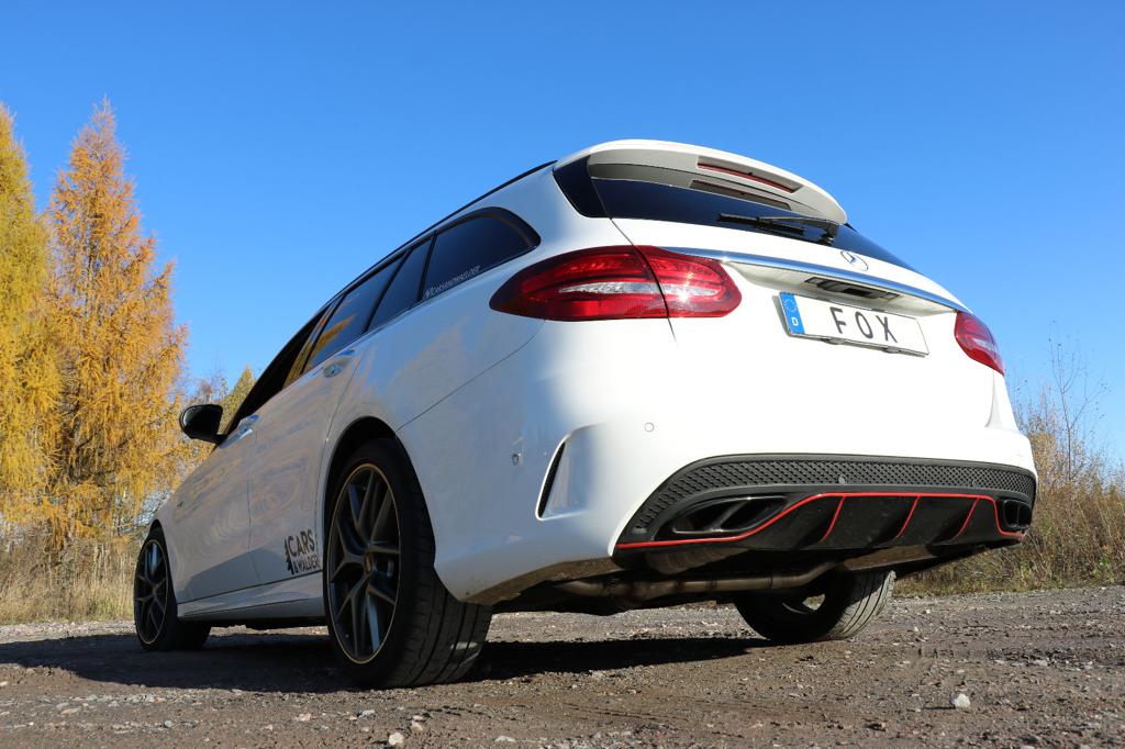 Mercedes C-Klasse 205 Limousine/ T-Modell/ Cabrio/ Coupe Endschalldämpfer rechts/links mit Endrohrtulpen