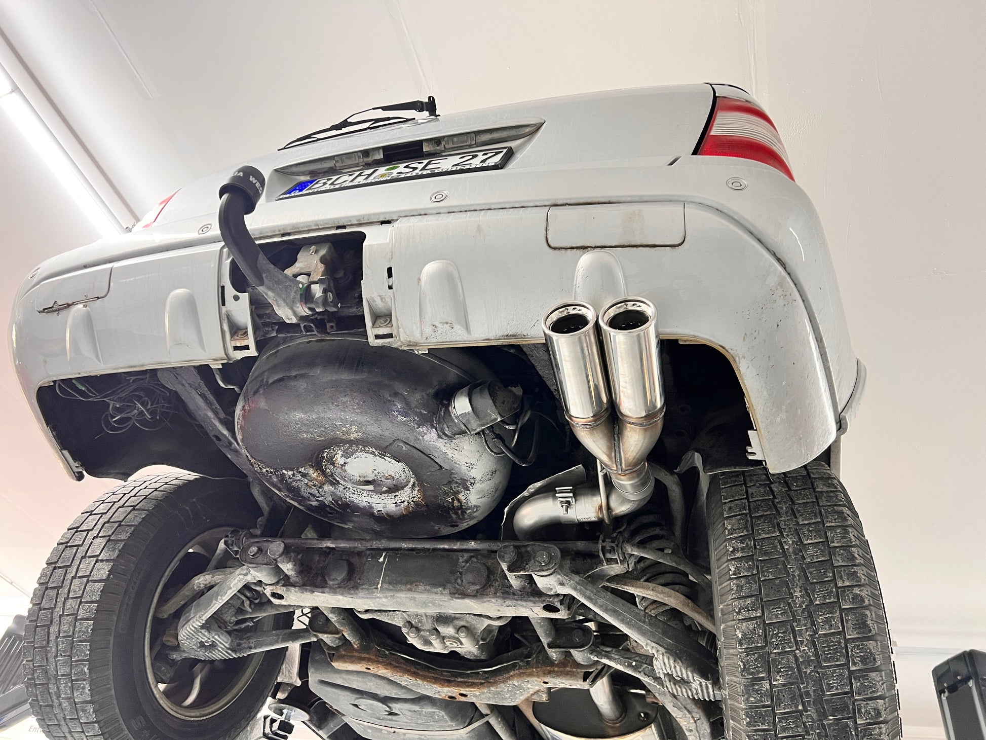 Mercedes M-Klasse Typ W163 - Facelift Endschalldämpfer (Eingang zweiflutig) - 2x80 Typ 13