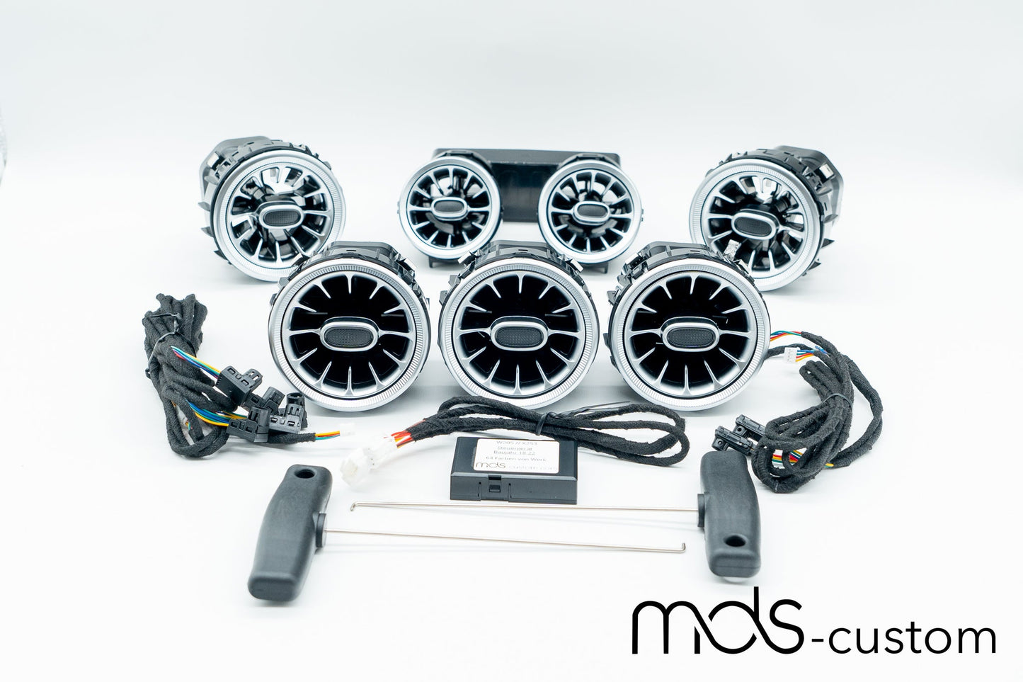 Mercedes X253 Lüftungsdüsen mit Ambientebeleuchtung – Nachrüstsatz für Mercedes GLC