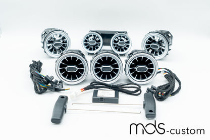 Mercedes X253 Lüftungsdüsen mit Ambientebeleuchtung – Nachrüstsatz für Mercedes GLC