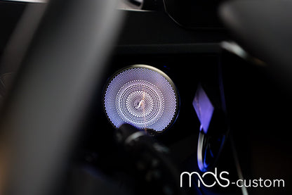 Beleuchtete Lautsprecherabdeckungen für Mercedes GLC X253 | Ambientebeleuchtung Nachrüstung