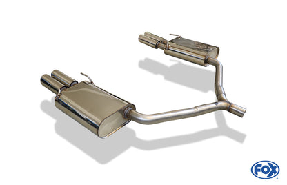 Opel Vectra C Caravan Endschalldämpfer rechts/links zweiflutig - 2x76 Typ 17 rechts/links