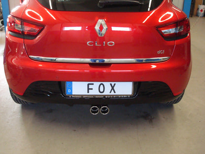 Renault Clio IV Endschalldämpfer Ausgang mittig - 2x76 Typ 16