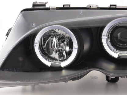 Scheinwerfer Set BMW 3er E46 Limo/Touring  02-05 schwarz