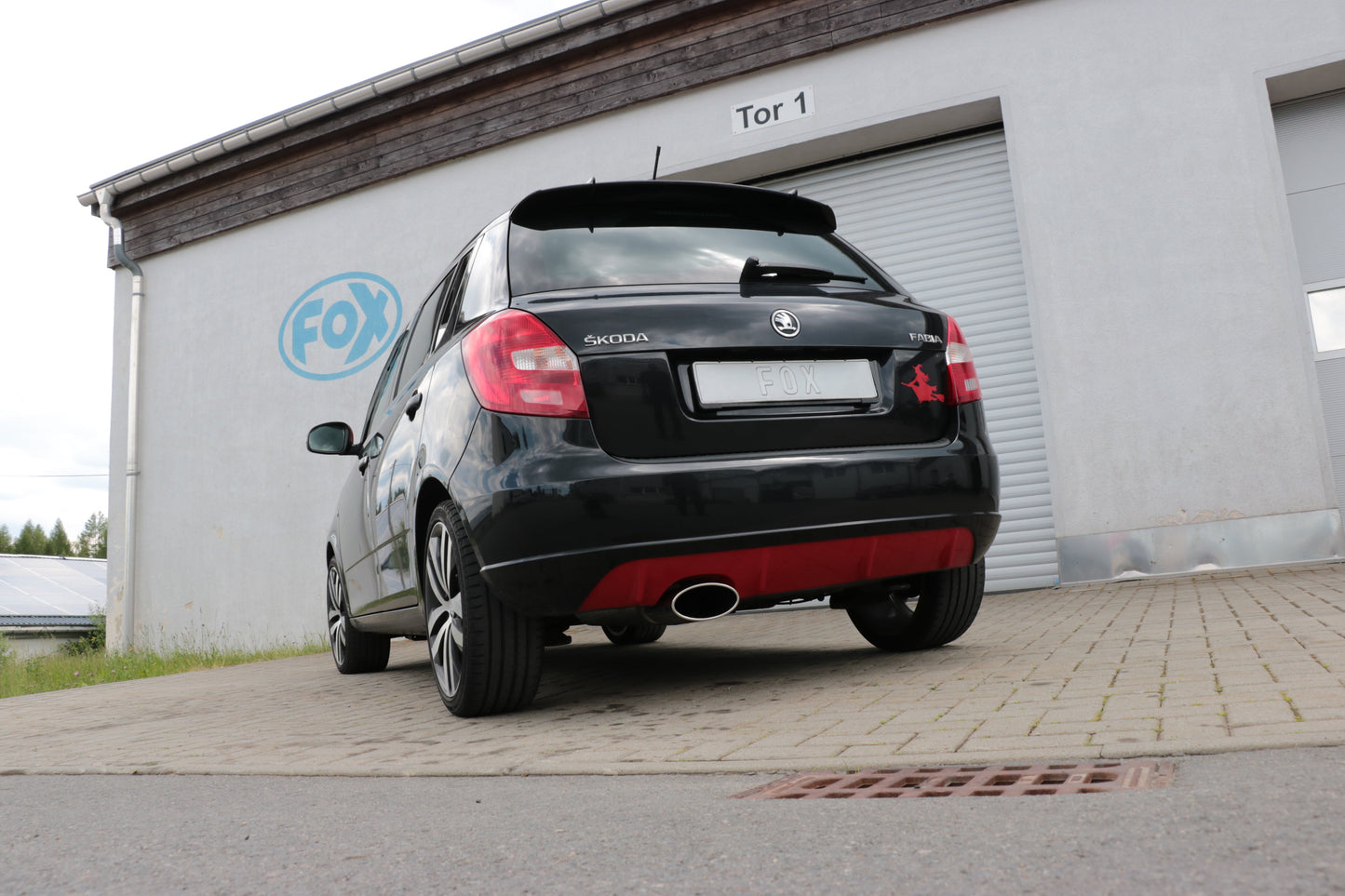 Skoda Fabia  Limousine Endschalldämpfer - 160x90 Typ 38