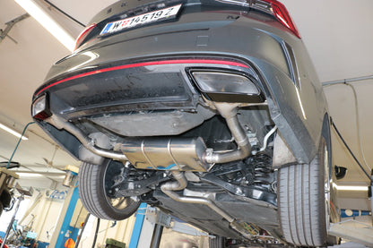 Skoda Octavia NX RS iV Endschalldämpfer Ausgang rechts/links - Austritt in den originalen Endrohr mit der Teilenummer 5E3 ...