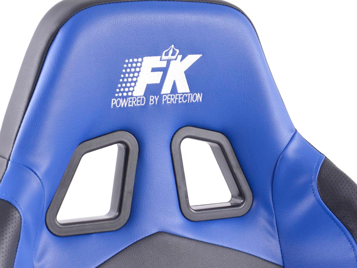 FK Sportsitze Auto Halbschalensitze Set Cyberstar Kunstleder schwarz /blau
