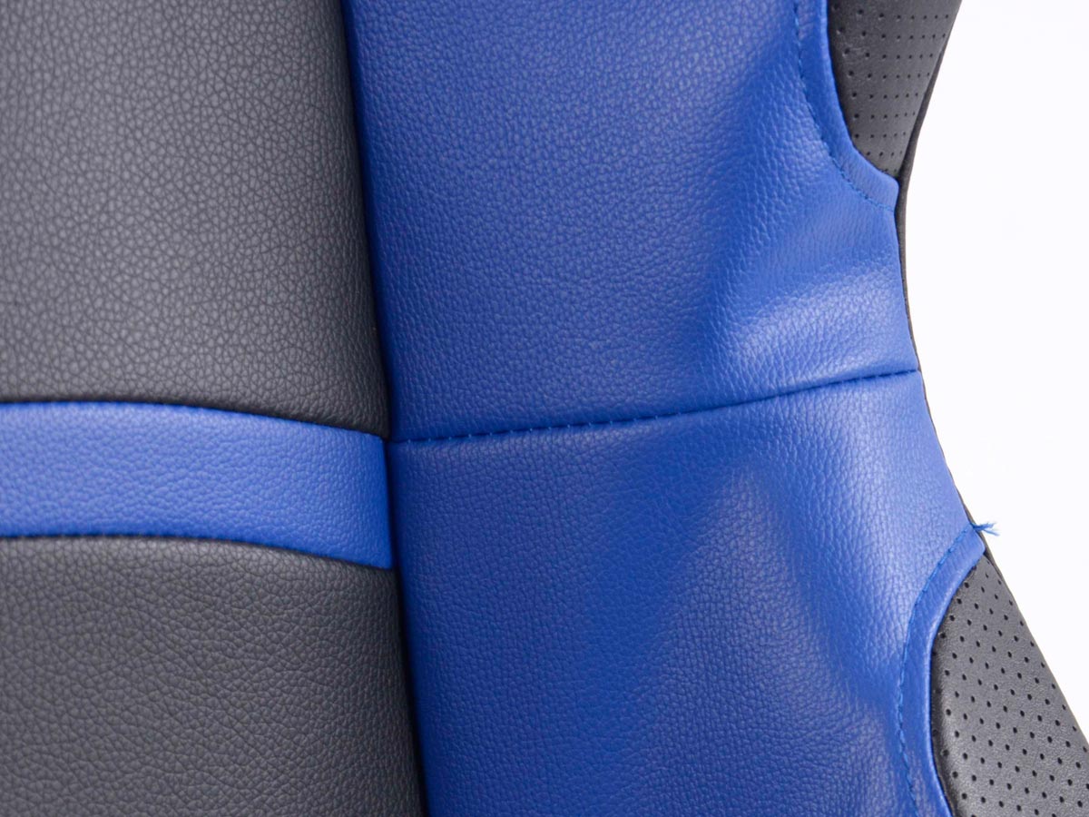 FK Sportsitze Auto Halbschalensitze Set Cyberstar Kunstleder schwarz /blau