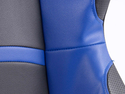 FK Sportsitze Auto Halbschalensitze Set Cyberstar Kunstleder schwarz /blau