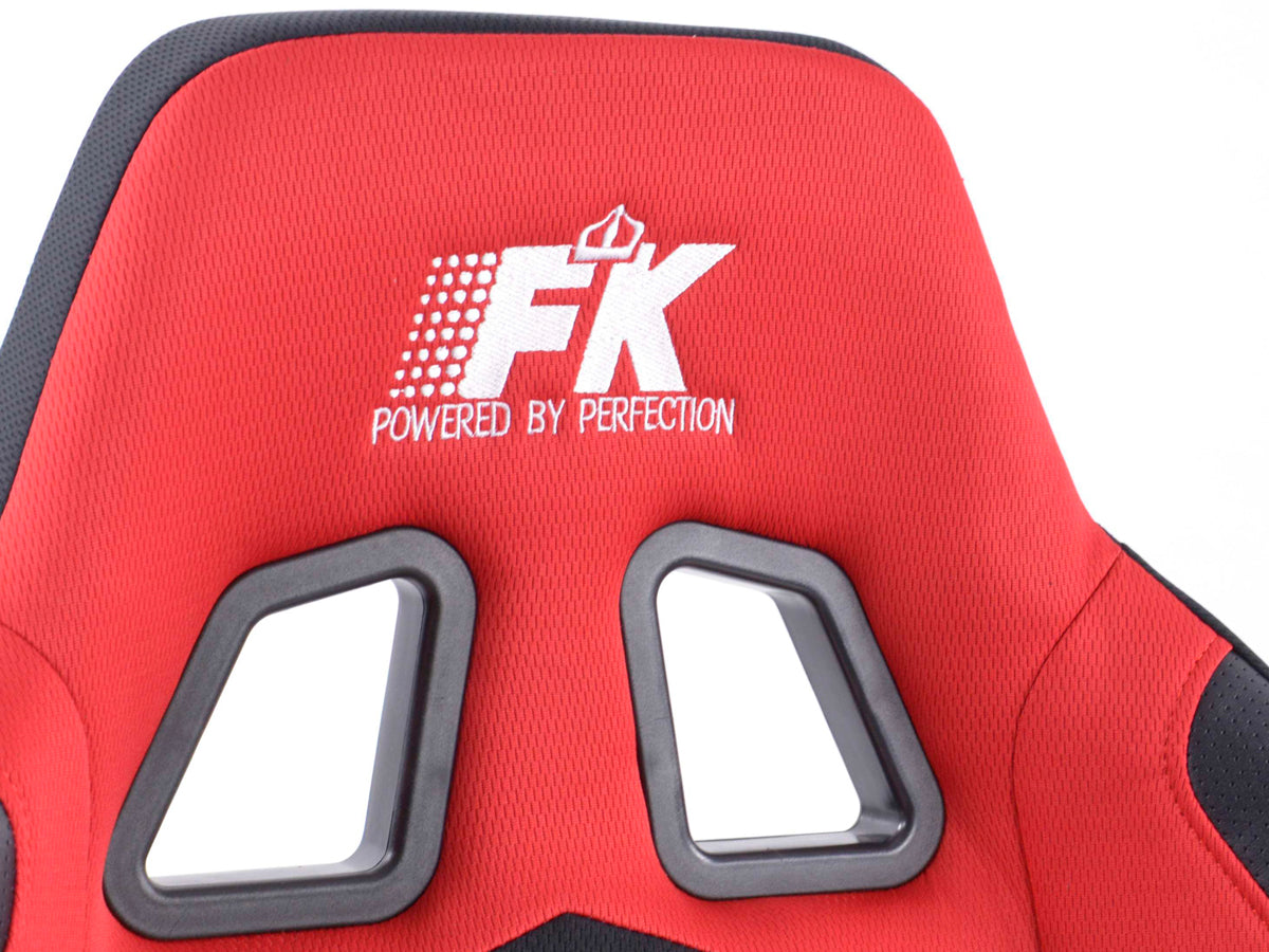 FK Sportsitze Auto Halbschalensitze Set Cyberstar Stoff schwarz / rot