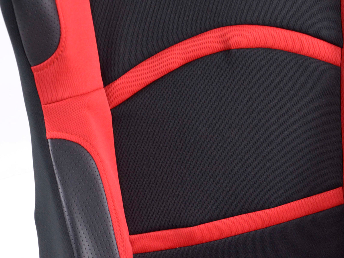 FK Sportsitze Auto Halbschalensitze Set Cyberstar Stoff schwarz / rot