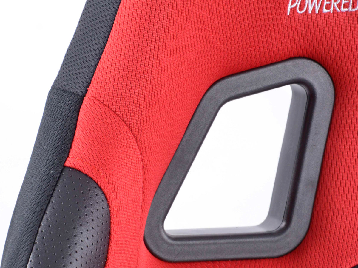 FK Sportsitze Auto Halbschalensitze Set Cyberstar Stoff schwarz / rot