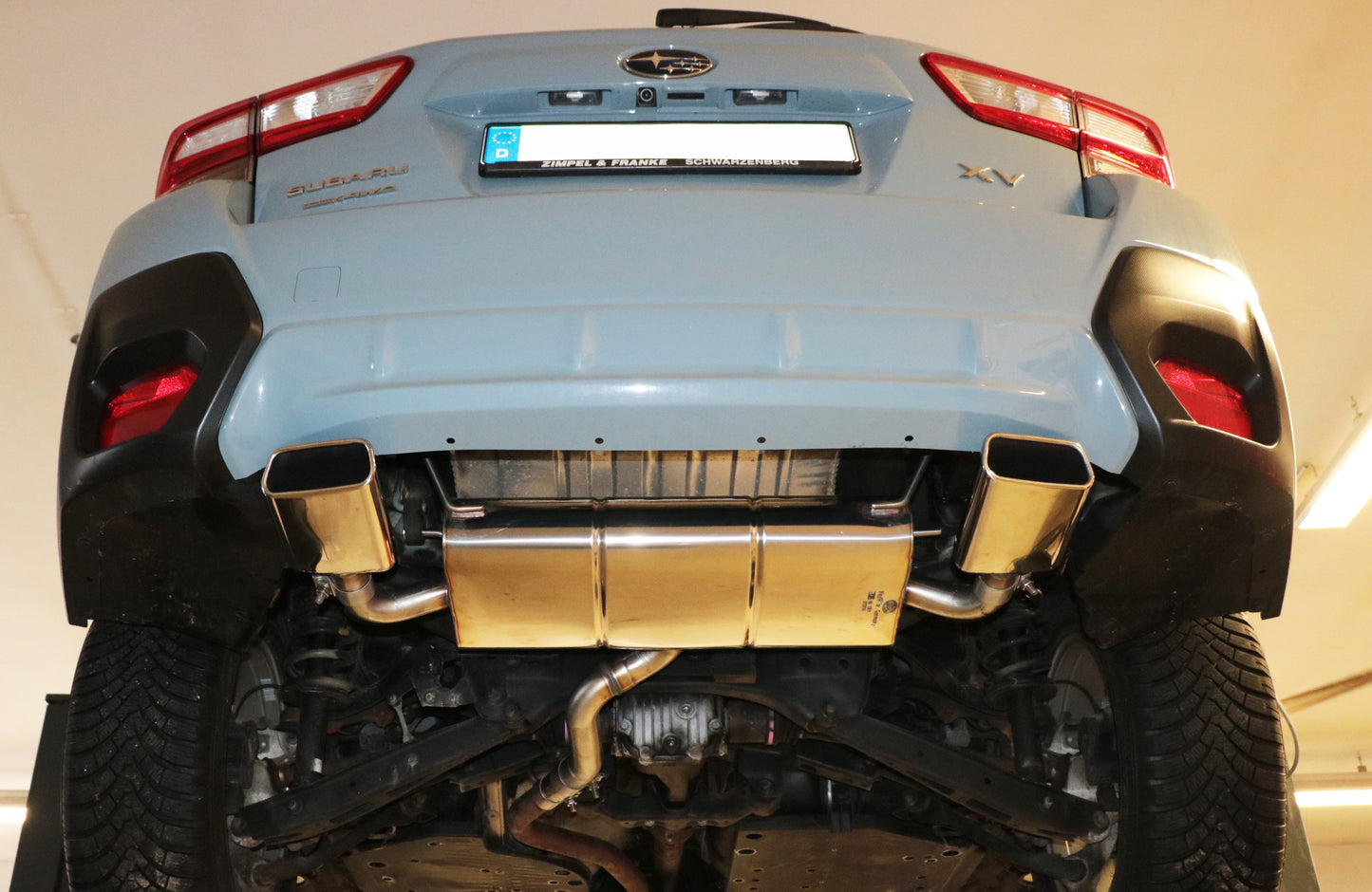 Subaru XV - G5 Endschalldämpfer quer Ausgang rechts/links - 145x65 Typ 59 rechts/links