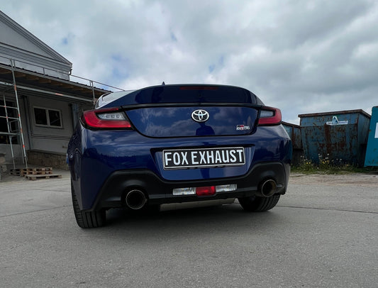 Toyota GR86 Endschalldämpfer - 1x114 Typ 25 rechts/links mit colouriertem Rand
