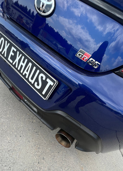 Toyota GR86 Endschalldämpfer - 1x114 Typ 25 rechts/links mit colouriertem Rand