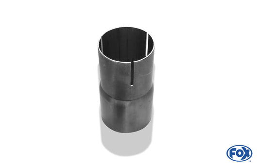 FOX Einzelmuffe - Länge: 120mm d1 = 101,6mm außen/ d2 innen geschlitzt = ... variabel (muss angegeben werden - d2 darf max. d1 +/- 10mm betragen)
