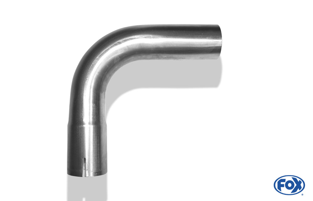 FOX Uni-Rohrbogen 90° geweitet - d1Ø 63mm Schenkellänge L1: ca. 130mm - Radius: 94,5mm