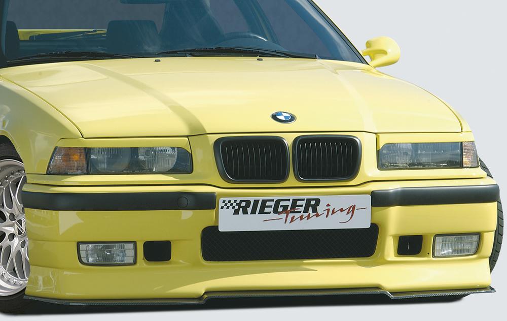 BMW 3er E36 Rieger Scheinwerferblenden Cabrio, Coupé NICHT GEEIGNET für XENONSCHEINWERFER !!! ABS, 
inkl. Gutachten, Montagezubehör