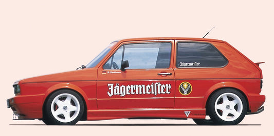 VW Golf 1 Rieger Seitenschweller ohne Radlaufaussparung alle Golf 1 auch Cabrio rechts, ABS, 
inkl. Gutachten, Montagezubehör, Aluwinkelleisten