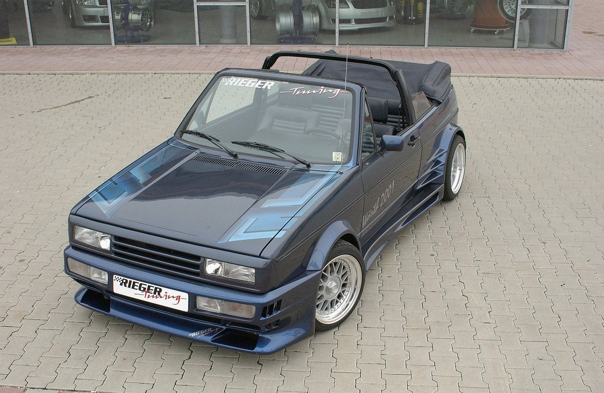 VW Golf 1 Rieger Spoilerstoßstange Breitbau I  GFK, 
Gutachten, Montagezubehör