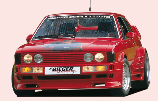 VW Scirocco 1 Rieger Kotflügel Breitbau I  rechts, vorne, GFK, 
Montagezubehör