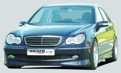 Mercedes C-Klasse (W203) Rieger Spoilerlippe für Avantgarde  -> nicht Sport Coupé, bis Modell 03.04 ABS, 
inkl. Gutachten, Montagezubehör