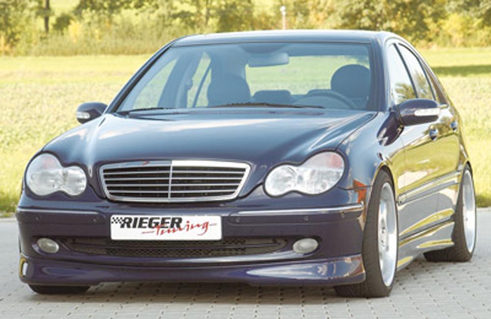 Mercedes C-Klasse (W203) Rieger Spoilerlippe für Avantgarde  -> nicht Sport Coupé, bis Modell 03.04 ABS, 
inkl. Gutachten, Montagezubehör