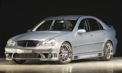 Mercedes C-Klasse (W203) Rieger Spoilerstoßstange    ABS, 
inkl. Alugitter, Montagezubehör, ABE