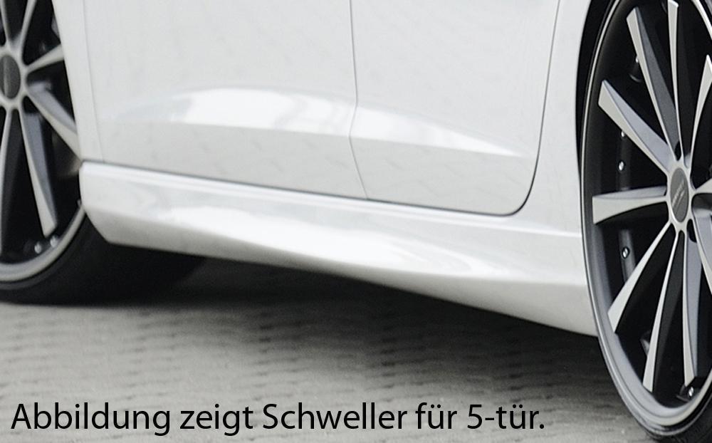 Seat Leon (5F) Rieger Seitenschweller  rechts, ABS, 
inkl. Montagezubehör, Gutachten
