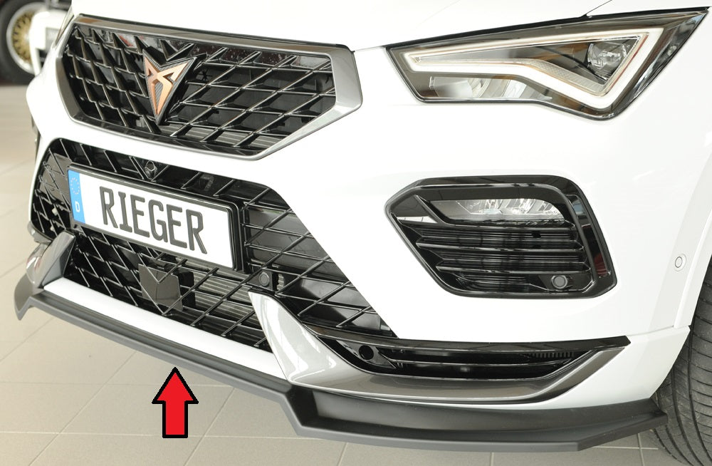 Seat Ateca Cupra (5FP) Rieger Spoilerschwert für orig. Frontschürze, ABS, 
inkl. Montagezubehör, ABE