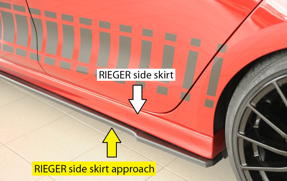 Seat Leon (KL) Rieger Seitenschwelleransatz links, für RIEGER-Seitenschweller, ABS, 
inkl. Montagezubehör, Gutachten