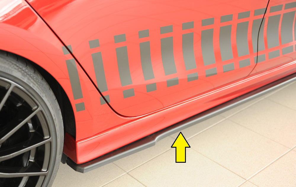 Seat Leon (KL) Rieger Seitenschwelleransatz rechts, für RIEGER-Seitenschweller, ABS, 
inkl. Montagezubehör, Gutachten