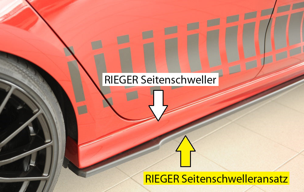 Seat Leon (KL) Rieger Seitenschwelleransatz rechts, für RIEGER-Seitenschweller, ABS, 
inkl. Montagezubehör, Gutachten