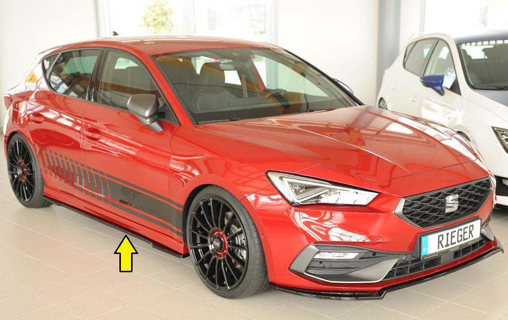 Seat Leon (KL) Rieger Seitenschwelleransatz rechts, für RIEGER-Seitenschweller, ABS, 
inkl. Montagezubehör, Gutachten