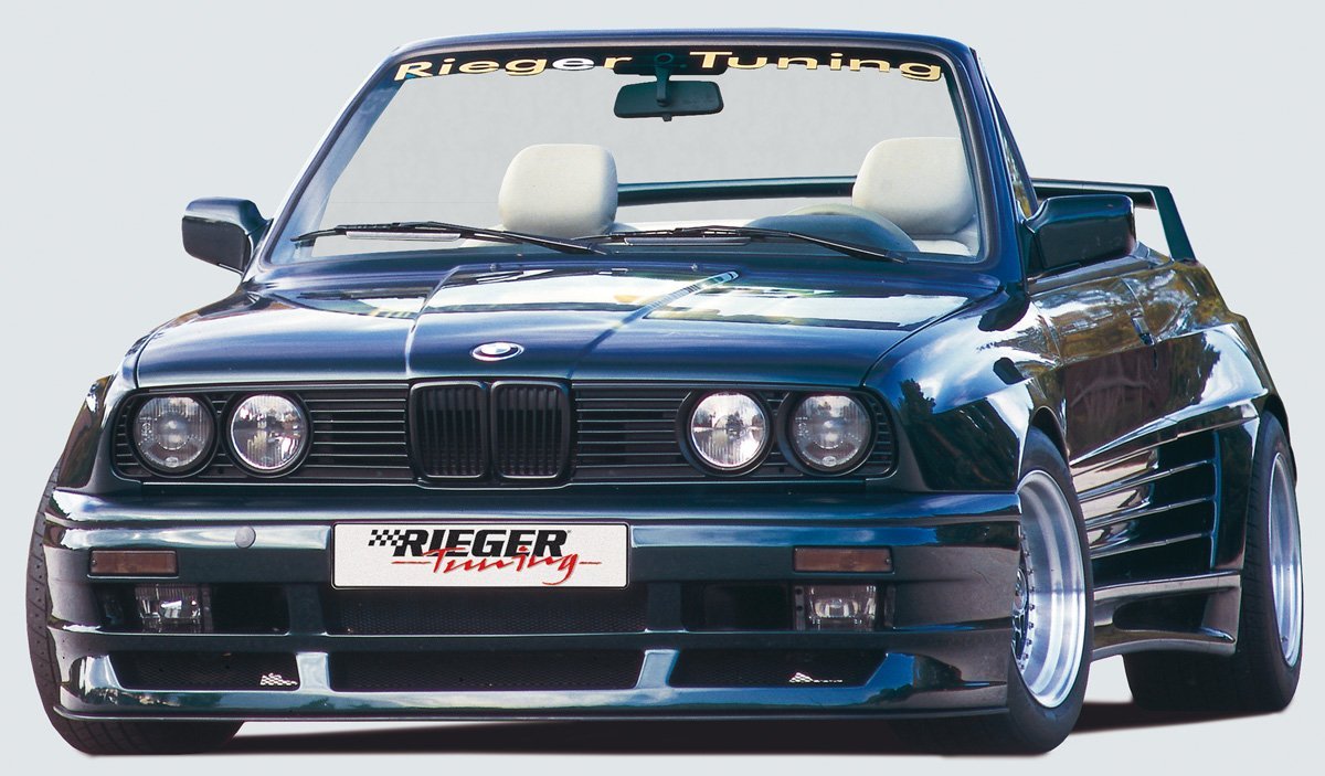 BMW 3er E30 Rieger Spoilerstoßstange Breitbau II  GFK inkl. Montagezubehör