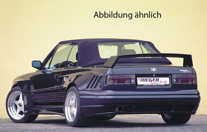 BMW 3er E30 Rieger Heckflügel Breitbau II -> auch einzeln montierbar mit 3. Bremsleuchte, GFK, 
inkl. Gutachten